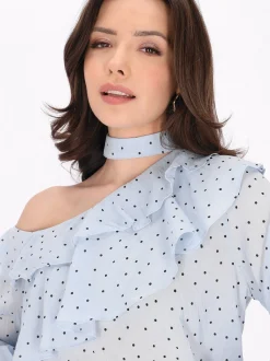 Faina Damen Bluse in blau