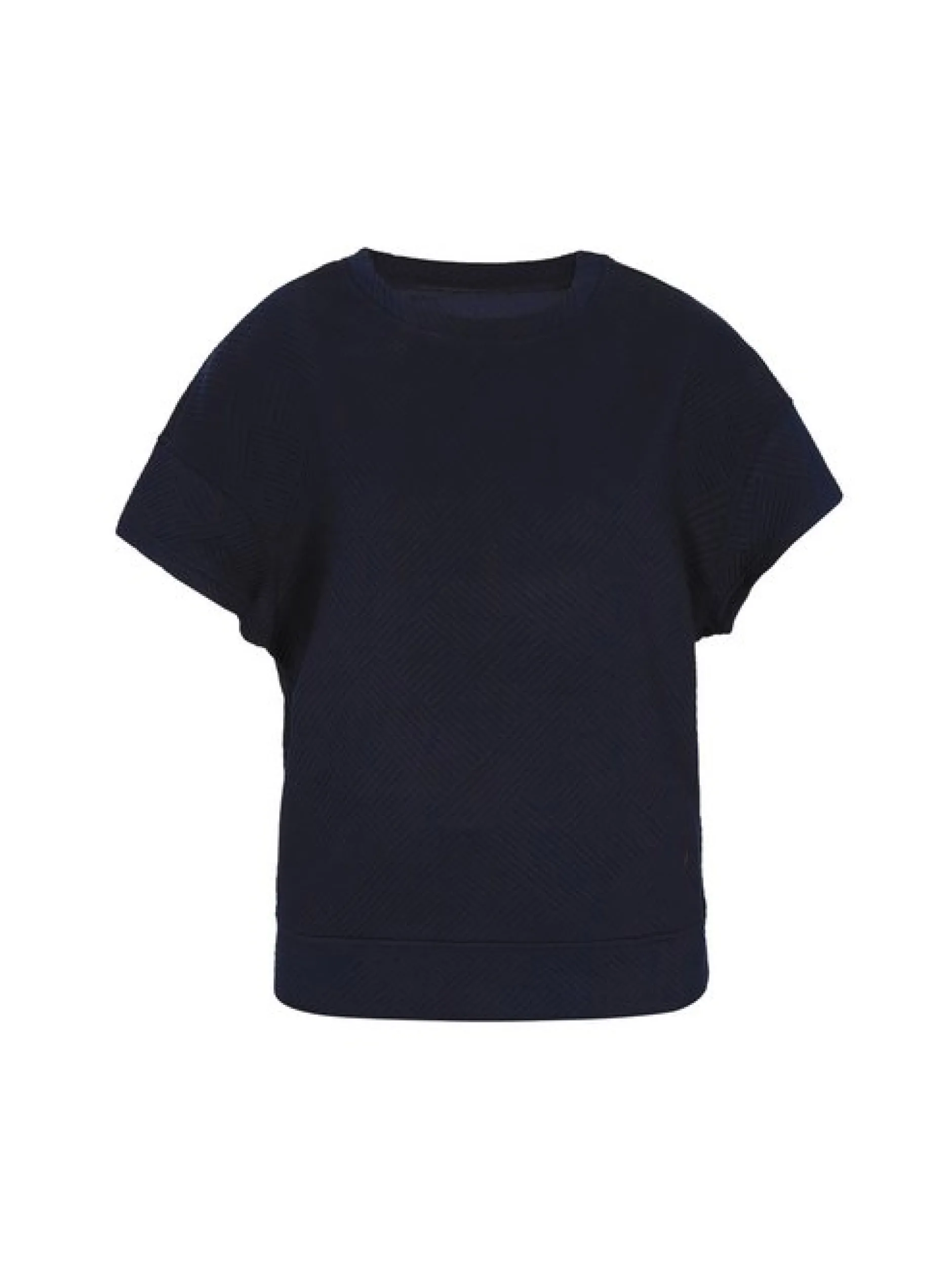 Faina Damen Bluse in marine - Ausschnitt: Rundhals