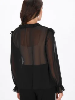 Faina Damen Bluse in schwarz