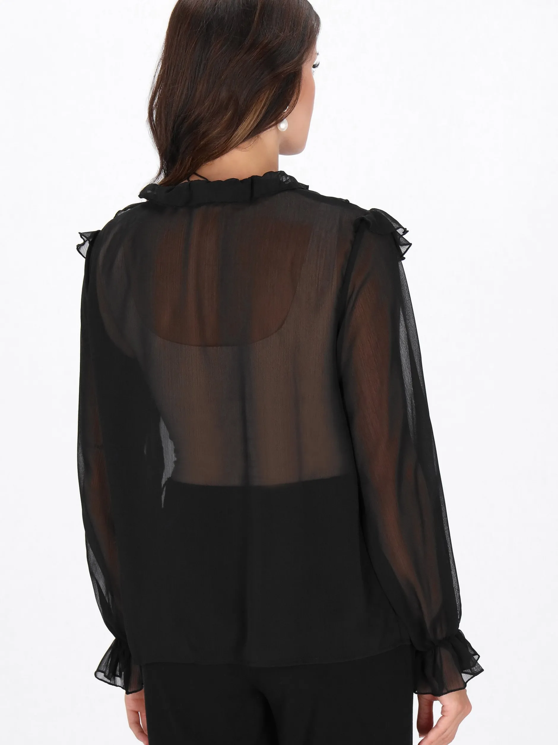 Faina Damen Bluse in schwarz