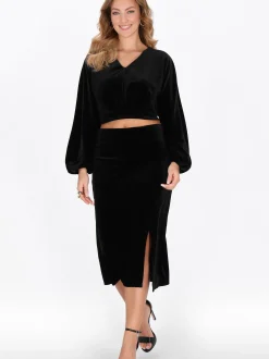 Faina Damen Bluse in schwarz