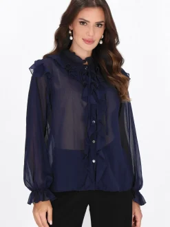 Faina Damen Bluse in schwarz