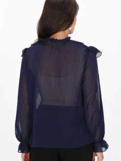 Faina Damen Bluse in schwarz