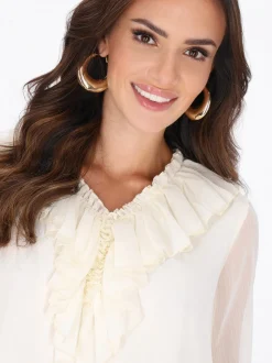 Faina Damen Bluse in weiß