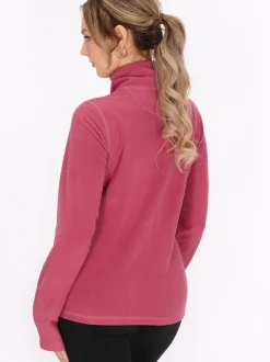 Faina Damen Fleecepullover in rosa