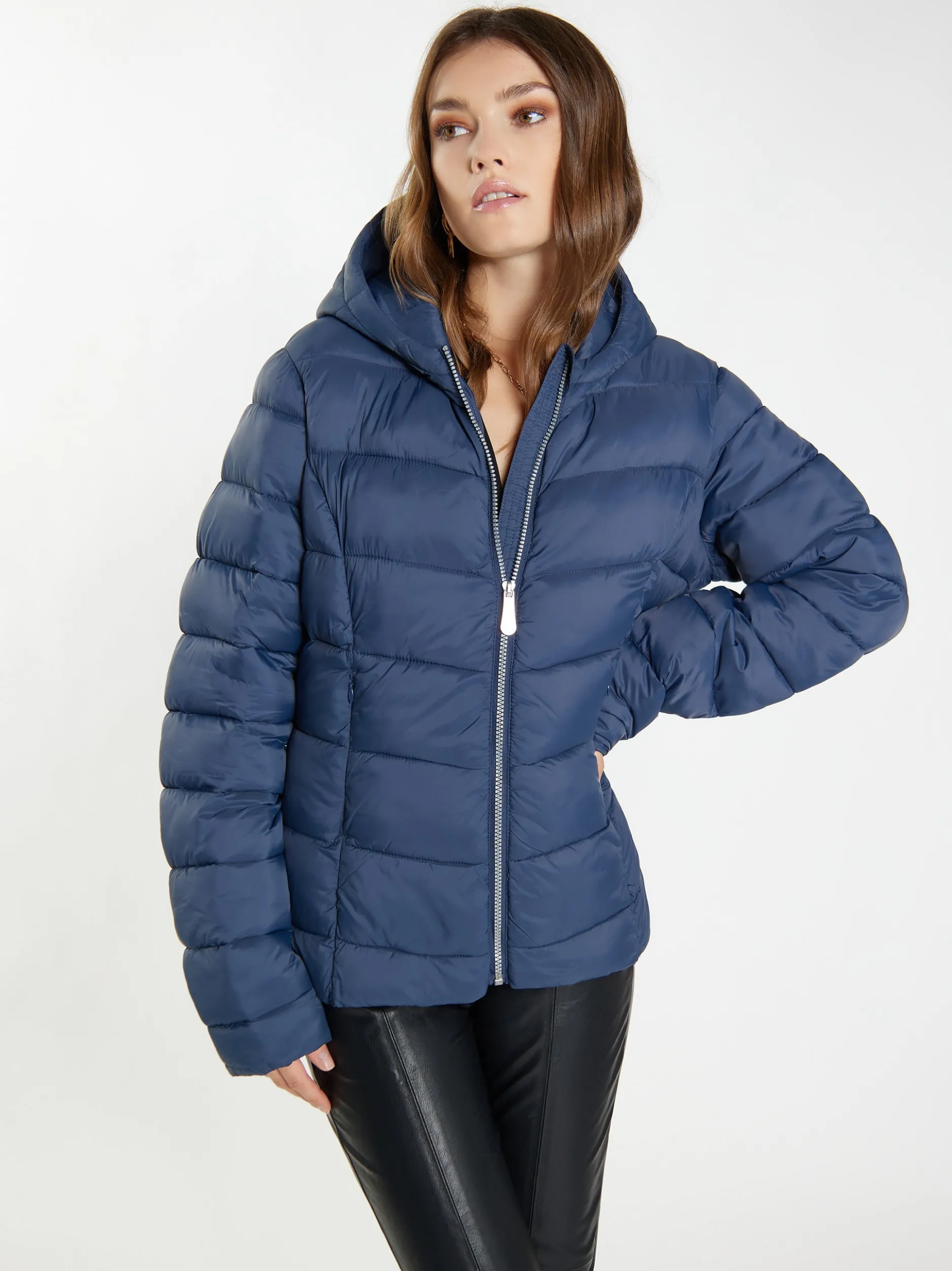 Faina Damen gesteppte Winterjacke in marine