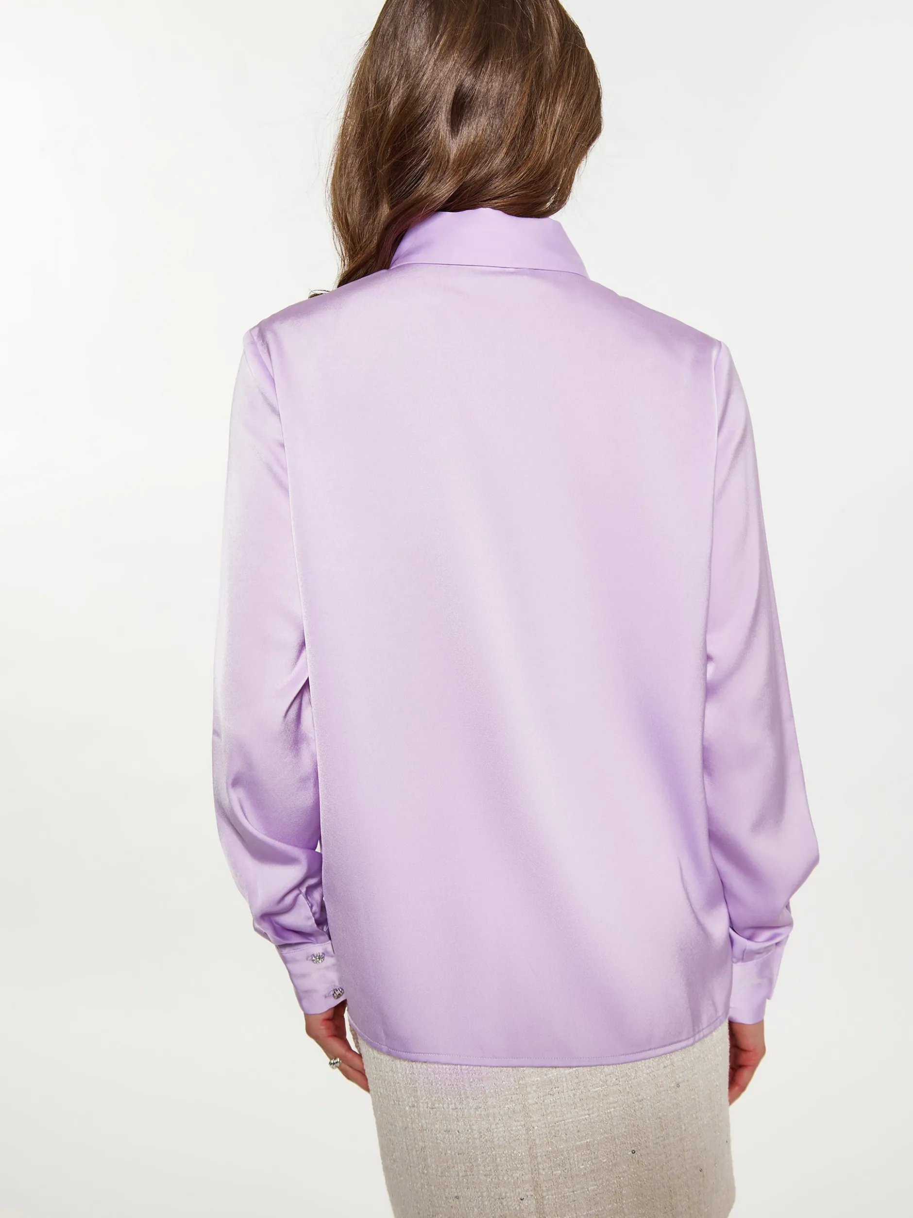Faina Damen Hemdbluse in flieder