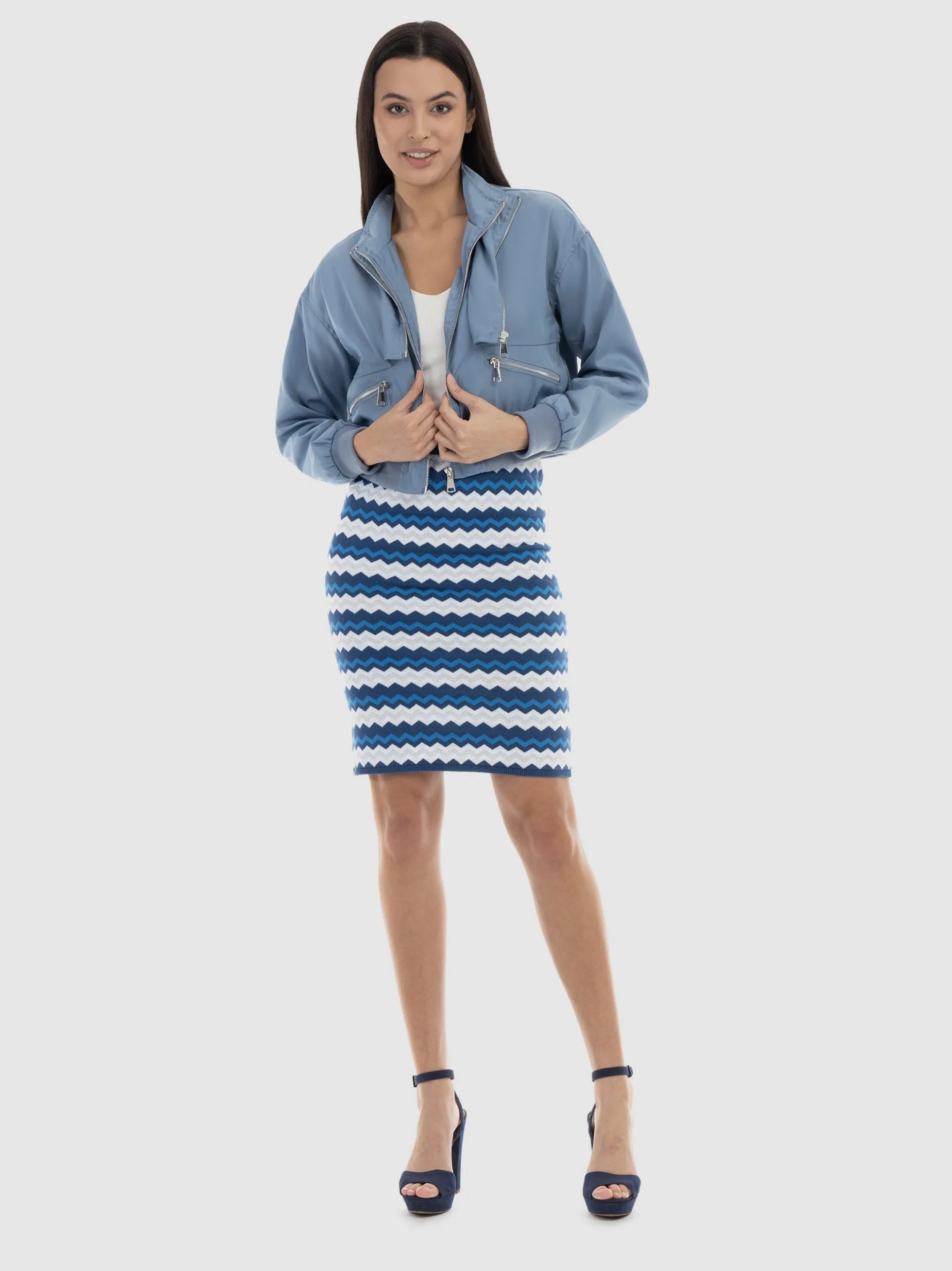 Faina Damen Jacke in blau