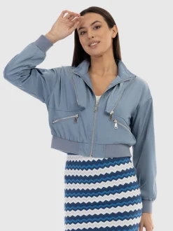 Faina Damen Jacke in blau