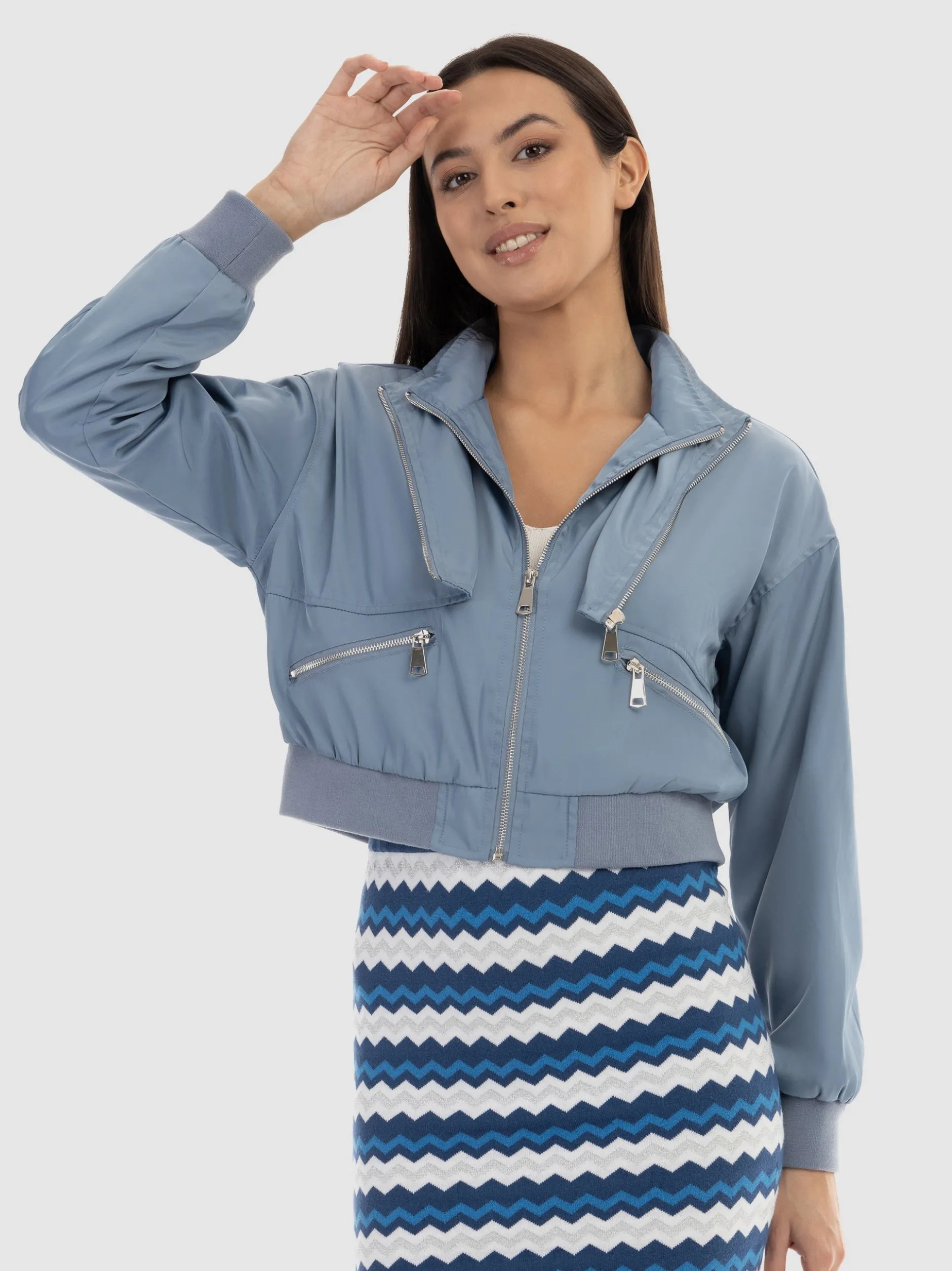 Faina Damen Jacke in blau