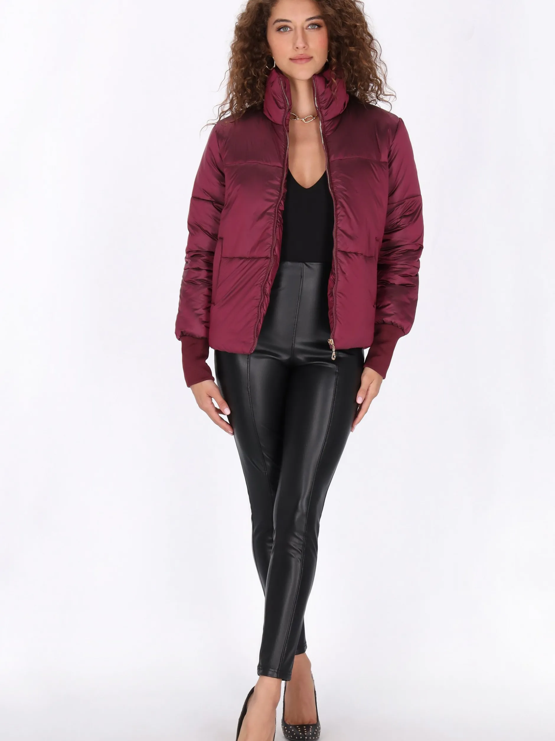 Faina Damen Jacke in bordeaux