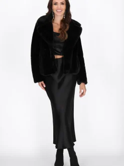 Faina Damen Jacke in schwarz