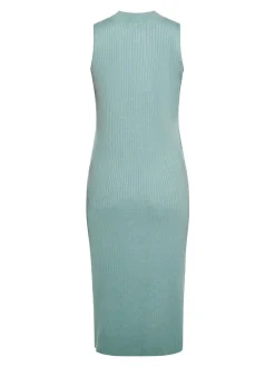 Faina Damen Kleid in aqua - Ausschnitt: Rundhals