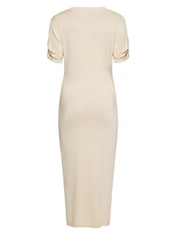 Faina Damen Kleid in beige - Länge: mittel