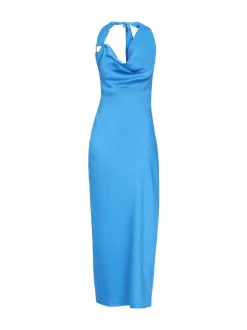 Faina Damen Kleid in blau - Länge: mittel