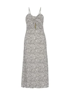Faina Damen Kleid in braun - Länge: mittel