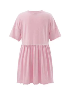 Faina Damen Kleid in grau - Ausschnitt: Rundhals