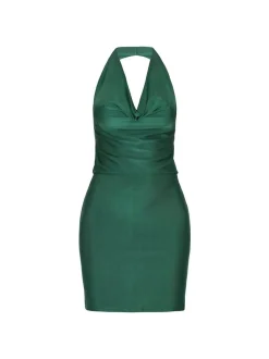 Faina Damen Kleid in grün - Länge: mittel