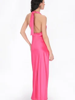 Faina Damen Kleid in pink - Länge: mittel
