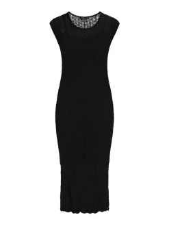 Faina Damen Kleid in schwarz - Ausschnitt: Rundhals