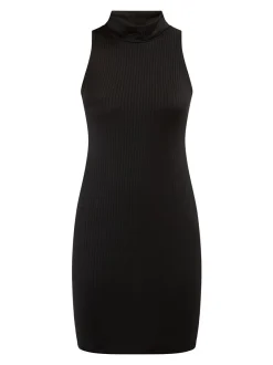 Faina Damen Kleid in schwarz - Länge: kurz
