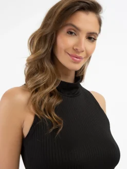 Faina Damen Kleid in schwarz - Länge: kurz