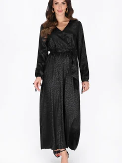 Faina Damen Kleid in schwarz - Länge: mittel