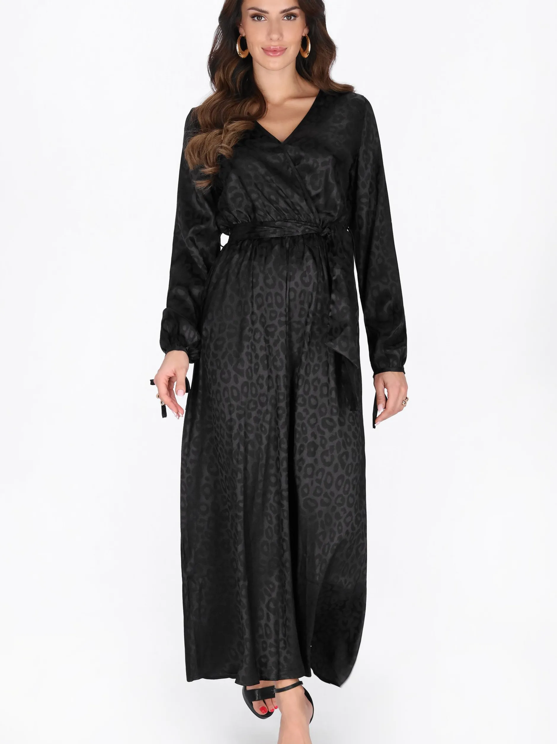 Faina Damen Kleid in schwarz - Länge: mittel