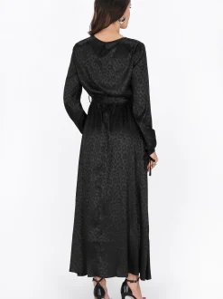 Faina Damen Kleid in schwarz - Länge: mittel