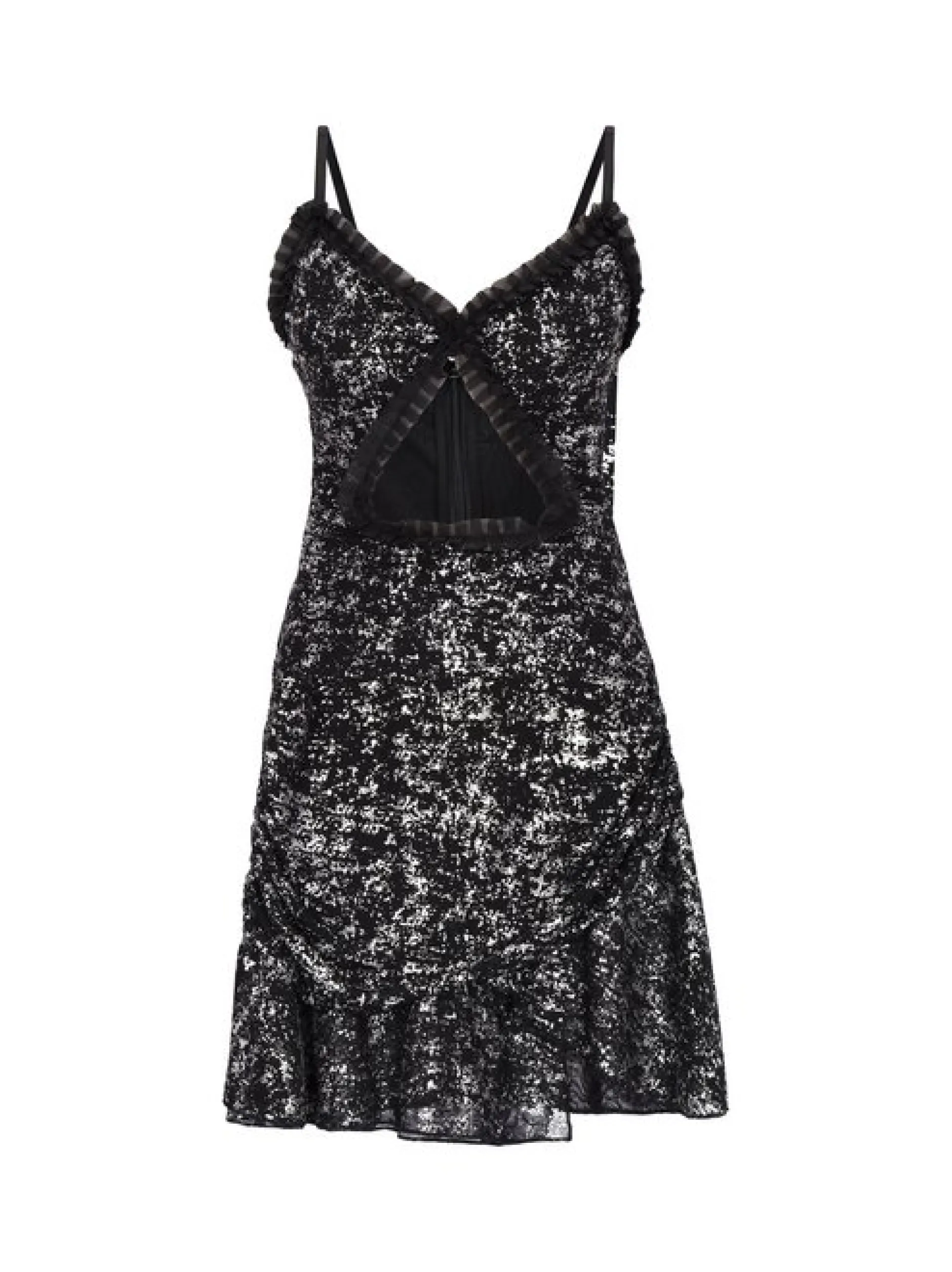 Faina Damen Kleid in schwarz - Länge: mittel