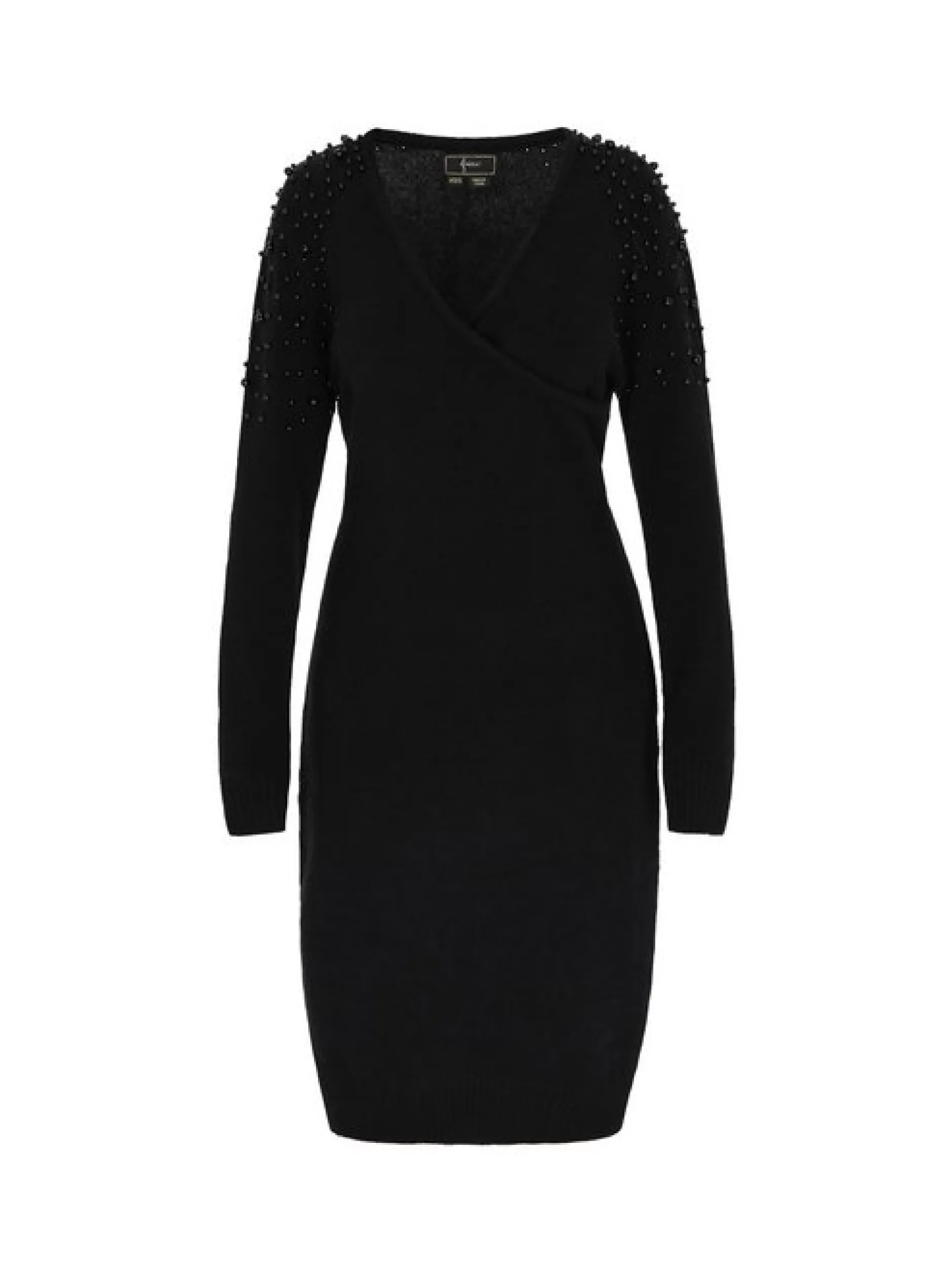 Faina Damen Kleid in schwarz - Länge: mittel