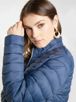 Faina Damen leichte Steppjacke in marine