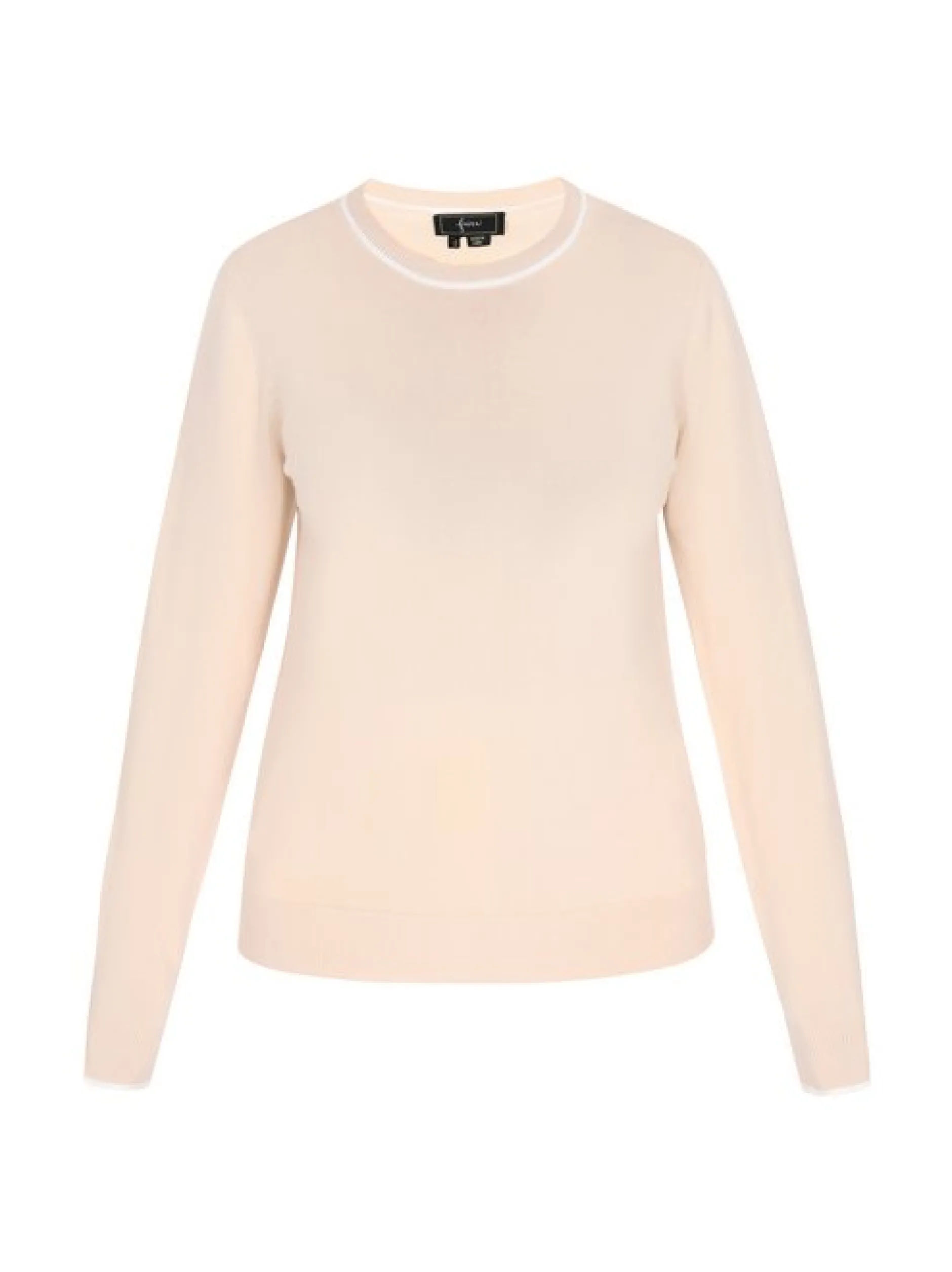 Faina Damen Pullover in beige - Ausschnitt: Rundhals