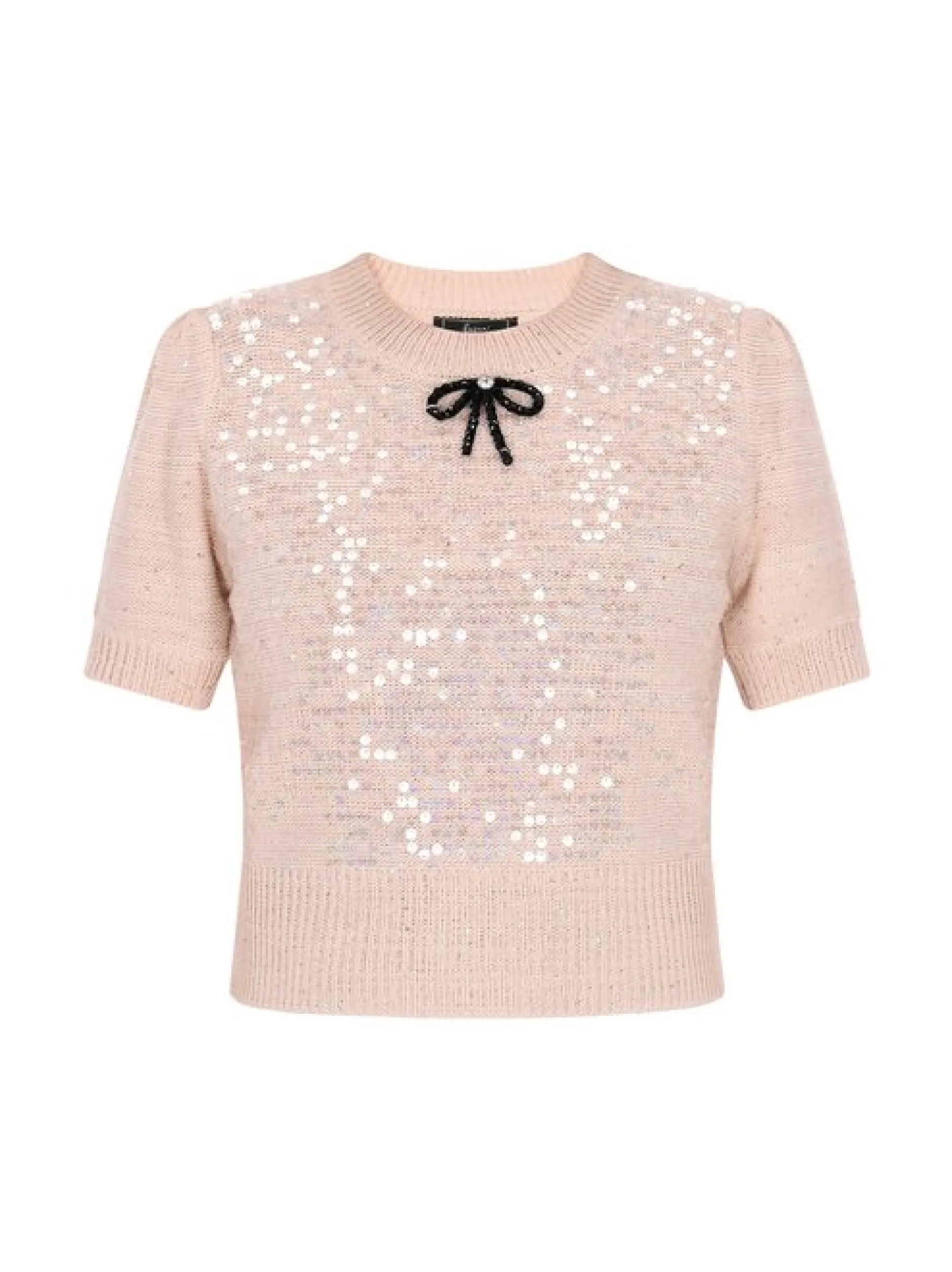 Faina Damen Pullover in beige - Ausschnitt: Rundhals