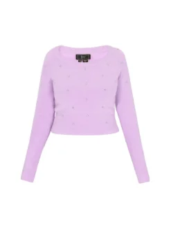Faina Damen Pullover in lila