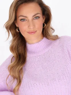 Faina Damen Pullover in lila