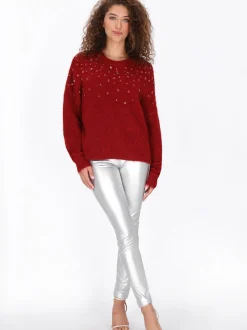Faina Damen Pullover in rot