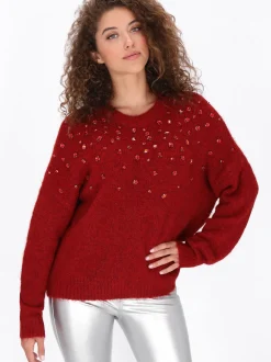 Faina Damen Pullover in rot