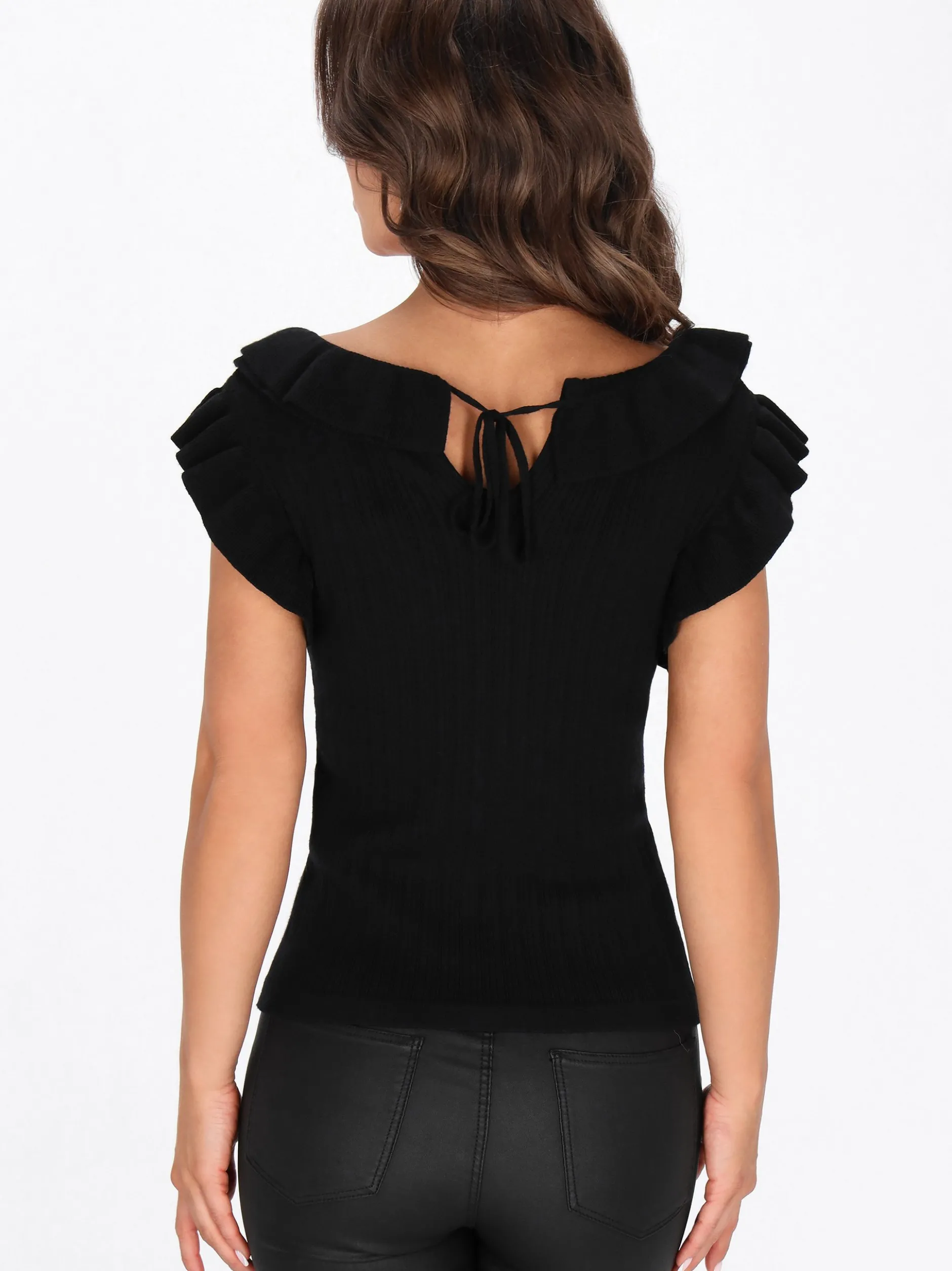 Faina Damen Pullover in schwarz