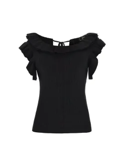 Faina Damen Pullover in schwarz