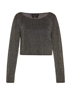 Faina Damen Pullover in schwarz