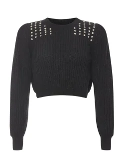 Faina Damen Pullover in schwarz