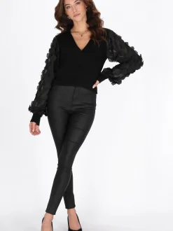 Faina Damen Pullover in schwarz