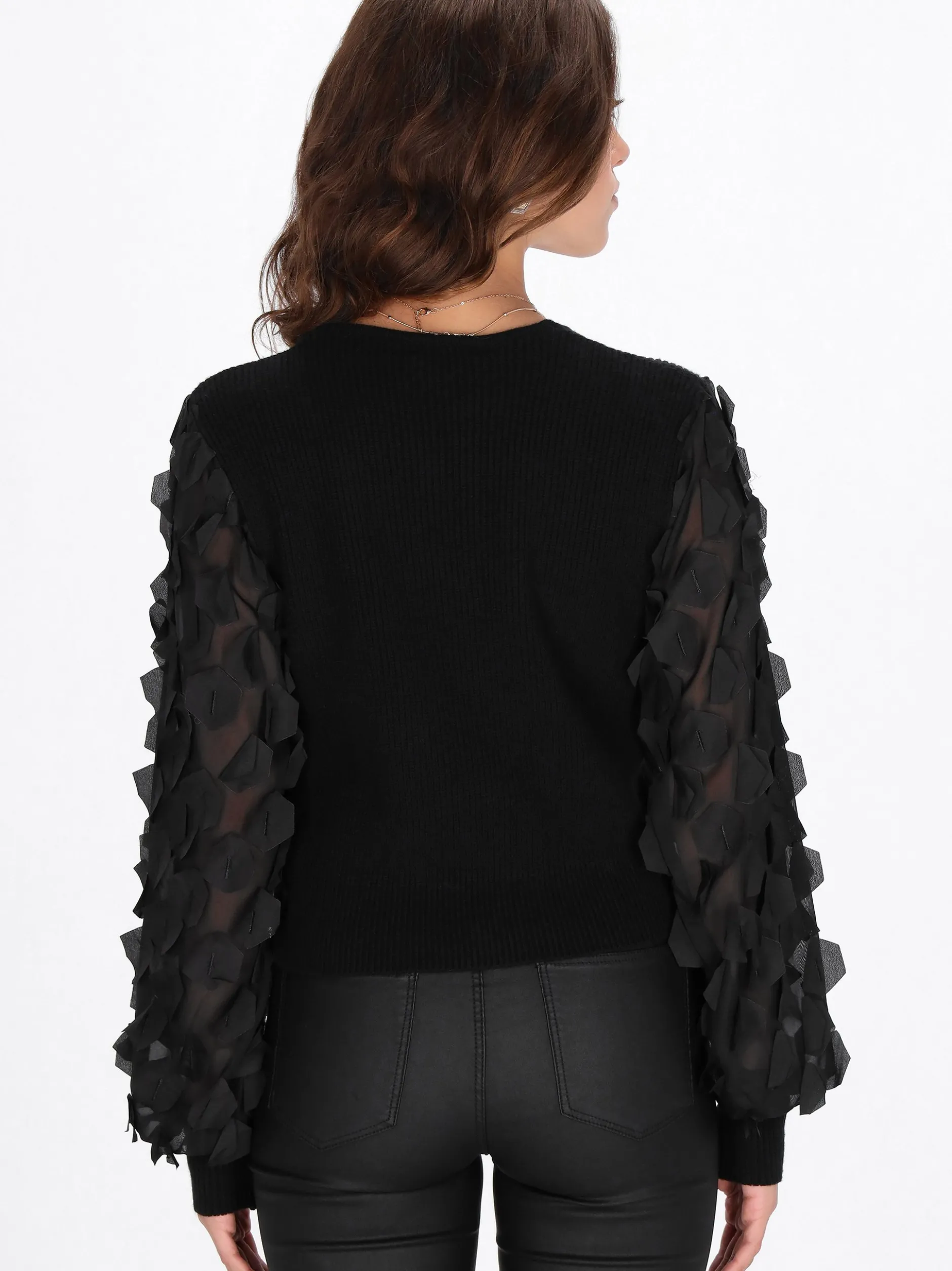 Faina Damen Pullover in schwarz