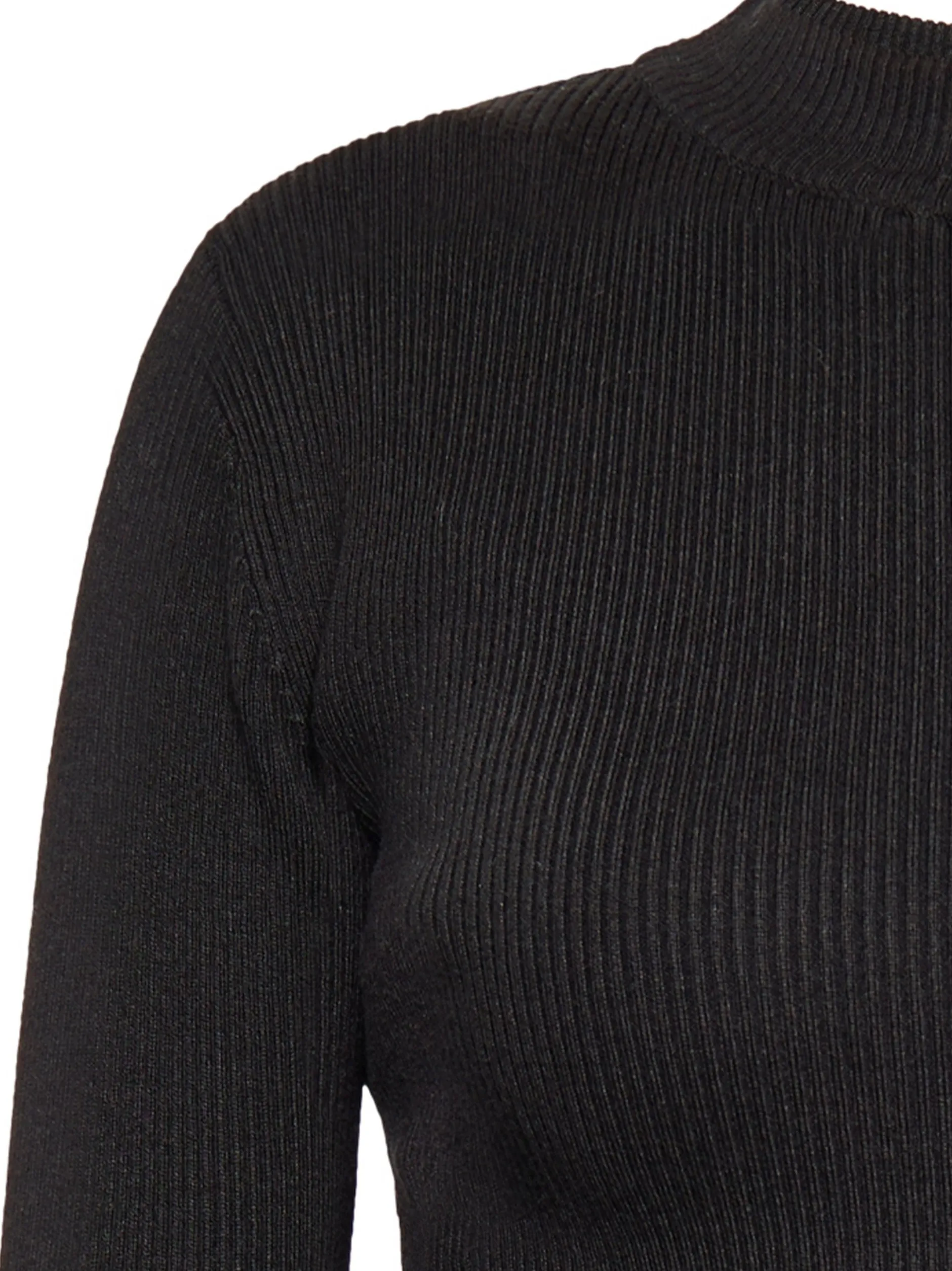 Faina Damen Pullover in schwarz - Ausschnitt: Rundhals