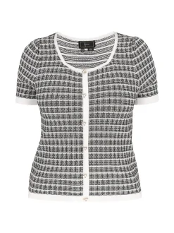 Faina Damen Pullover in schwarz - Ausschnitt: Rundhals