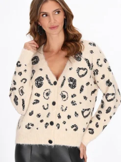 Faina Damen Strickjacke in beige