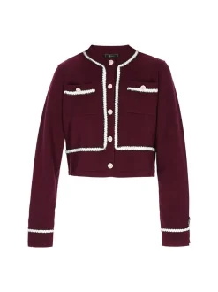 Faina Damen Strickjacke in bordeaux