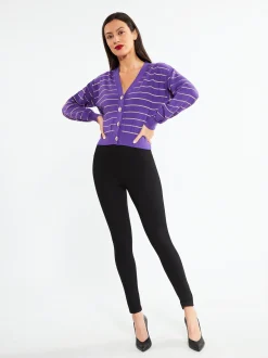 Faina Damen Strickjacke in lila