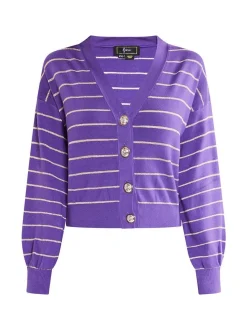 Faina Damen Strickjacke in lila